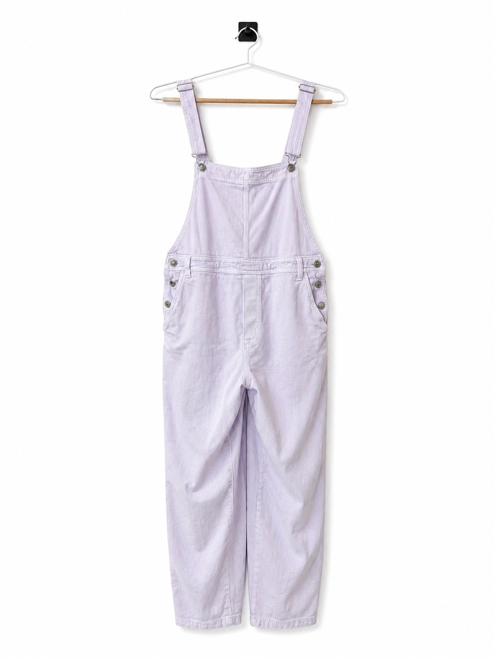 Lilac Cotton Twill Overalls - Women